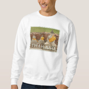 Statuen der Sitting Buddhas   Ayutthaya, Thailand Sweatshirt