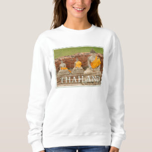Statuen sitzender Buddhas Ayutthaya, Thailand Sweatshirt