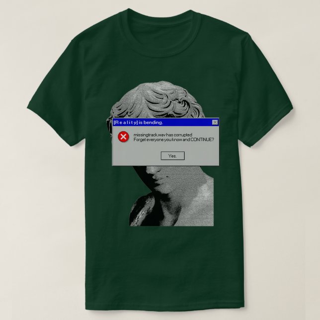 Statuenfehler T-Shirt (Design vorne)