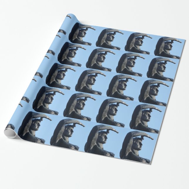 Statuenwappenpapier Geschenkpapier (Ungerollt)