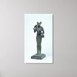 Statuette der Göttin Bastet Leinwanddruck