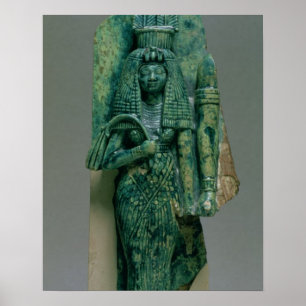 Statuette der Königin Tiye, Ehefrau Amenophis III, Poster