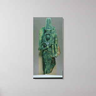 Statuette der Königin Tiye, Ehefrau von Amenophis Leinwanddruck