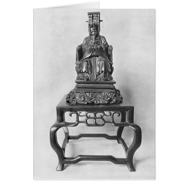 Statuette des Konfuzius als Mandarin, Qing (Vorne)