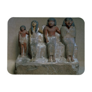 Statuette einer Familiengruppe (Pigment auf Magnet