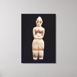 Statuette einer Frau, früh 4. Jahrtausend BC Leinwanddruck