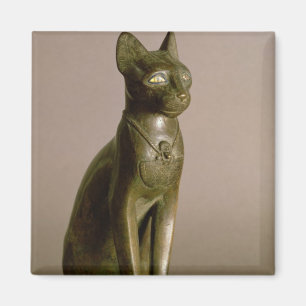 Statuette einer Katze, welche die Göttin Bastet Magnet