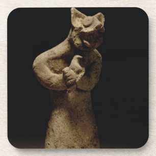 Statuette eines Löwe-Köpfigen Dämons, Getränkeuntersetzer