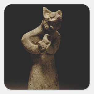 Statuette eines Löwendämons, Mesopotamien, c.5 Quadratischer Aufkleber
