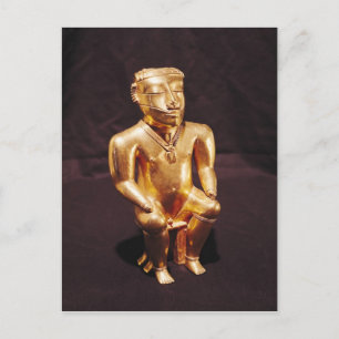 Statuette eines Sitzenden, Quimbaya Postkarte
