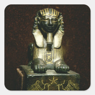 Statuette eines Sphinx von König Tuthmosis III, Ne Quadratischer Aufkleber