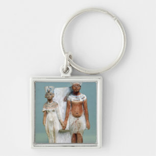 Statuette von Amenophis IV und von Nefertiti Schlüsselanhänger