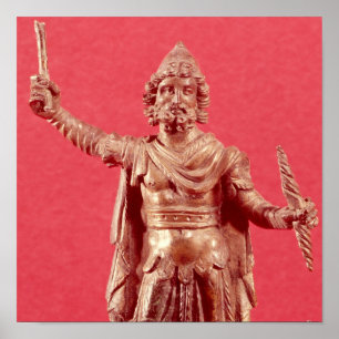 Statuette von Jupiter Dolichenus Poster
