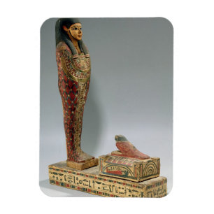 Statuette von Osiris von Iahmes (gemaltes Holz) Magnet