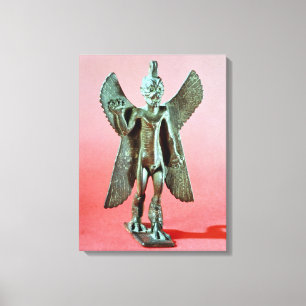 Statuette von Pazuzu, ein Assyrian Winddämon Leinwanddruck