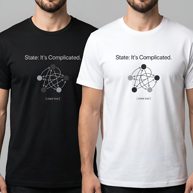 Status Es ist kompliziert Programmierer Humor T-Shirt (Von Creator hochgeladen)