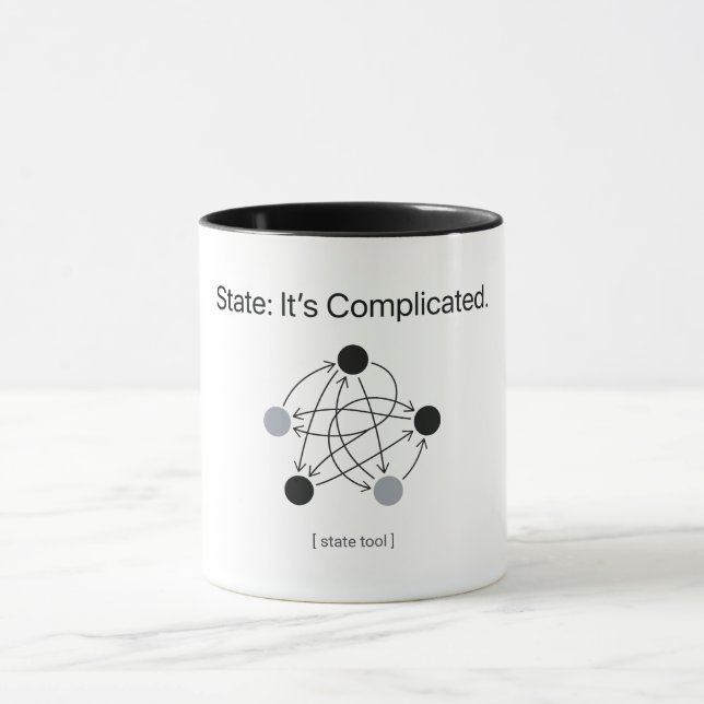 Status Es Ist Kompliziert Programmierer Humor Tasse (Zentrum)