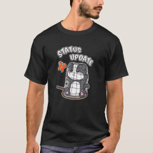Status Update Süßes Kätzchen Kitty Katze in Netz g T-Shirt
