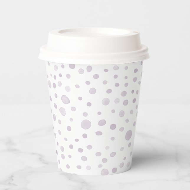 Staub Confetti Wasserfarbe Dots Papier Cup Pappbecher (Vorderseite)