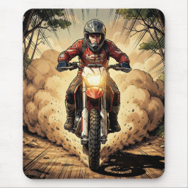Staub & Entschlossenheit Vollgas Motocross Mousepad