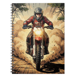 Staub & Entschlossenheit Vollgas Motocross Notizblock