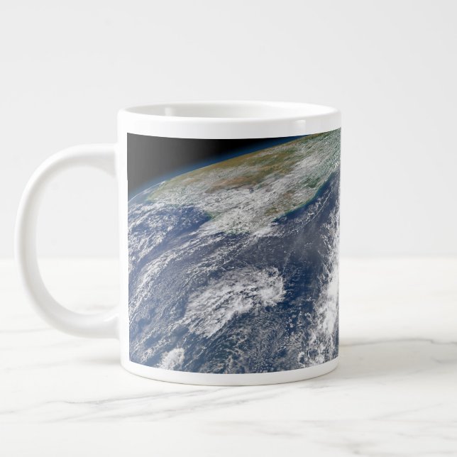 Staub in Richtung Südamerika Jumbo-Tasse (Links)