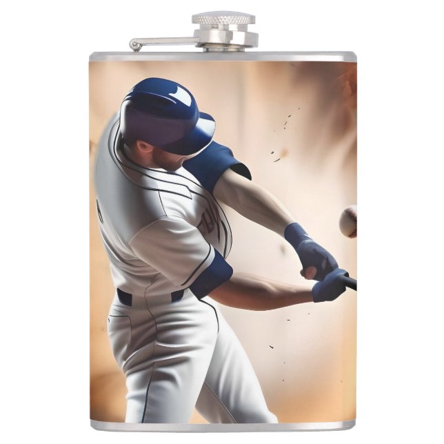 Staub und Ruhm: Baseball der Zuhause-Run Flachmann (Vorderseite)