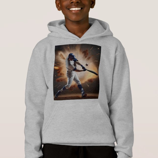 Staub und Ruhm: Baseball der Zuhause-Run Hoodie (Vorderseite)