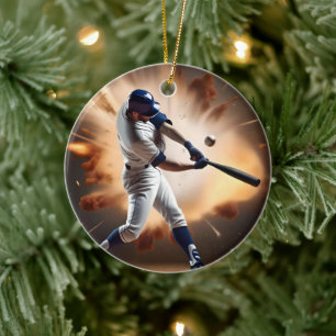 Staub und Ruhm: Baseball der Zuhause-Run Keramik Ornament