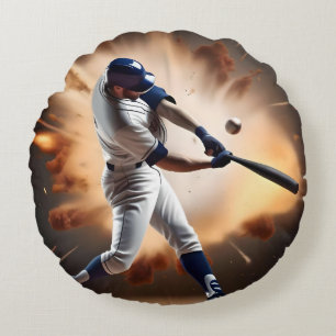 Staub und Ruhm: Baseball der Zuhause-Run Rundes Kissen