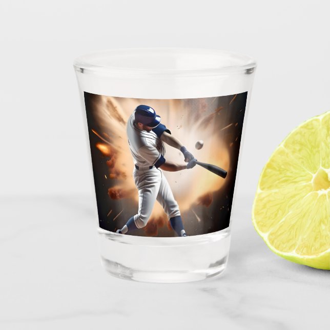 Staub und Ruhm: Baseball der Zuhause-Run Schnapsglas (Vorderseite)