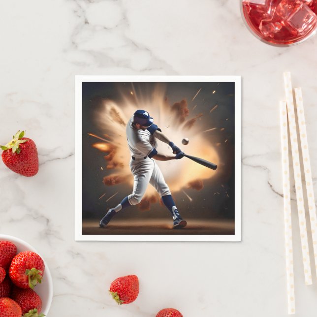 Staub und Ruhm: Baseball der Zuhause-Run Serviette (Beispiel)