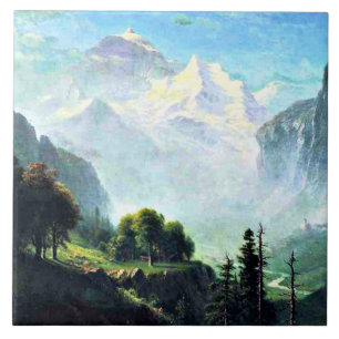 Staubbach Falls near Lauterbrunnen Schweiz Fliese