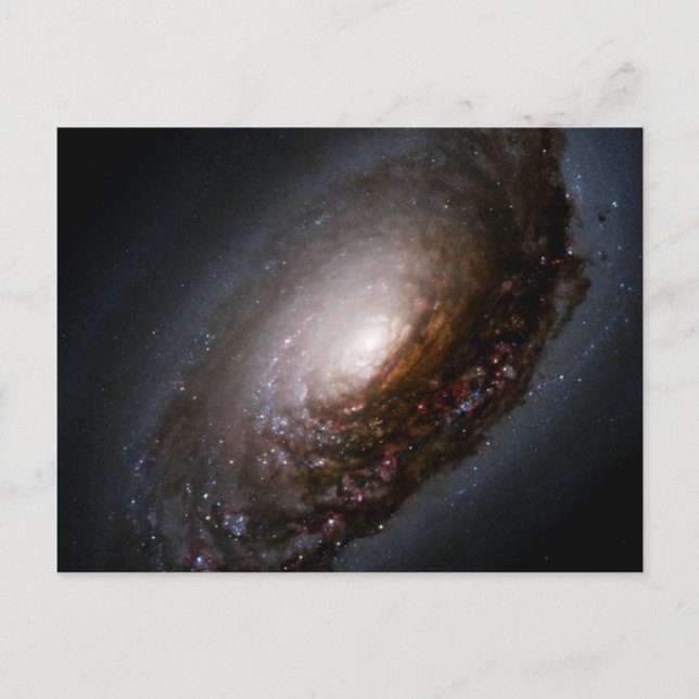Staubband um die Schwarze Auggalaxie Nucleus Postkarte (Vorderseite)