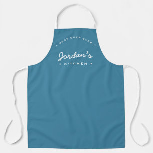 Staubblau Bester Koch ever Custom Your Kitchen Schürze