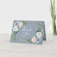 Staubblau Gold Rosé Pink Pfirsich Florale Hochzeit