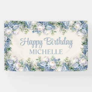 Staubblau Weiße Rosen Alles Gute zum Geburtstag Sc Banner