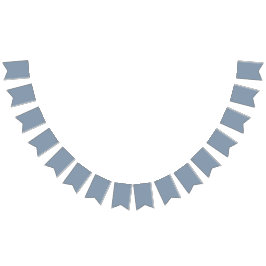 Staubblau Wimpelkette