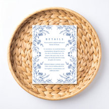 Staubblaue Florale Vintage-Hochzeit