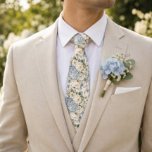 Staubblaue Hortensien-Blumenhochzeit