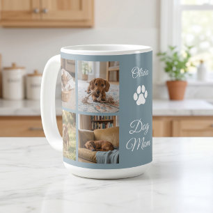 Staubblaue Hundemutter Pfotenabdruck Acht Fotos Be Kaffeetasse