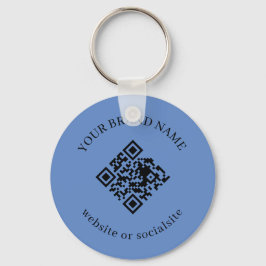 Staubblaue individuelle QR-Code-Schlüsselanhänger  Schlüsselanhänger