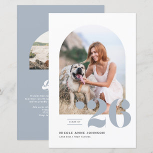 Staubblaue Klasse 2025 Abschlussfoto Abitur