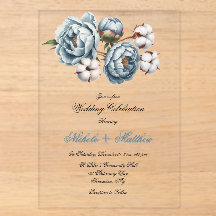 Staubblaue Pfingstrose und Baumwollhochzeit