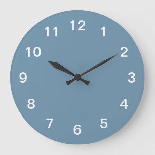 Staubblauer minimalistischer Acryl-Wanduhr Große Wanduhr