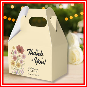 Staubblaues Blumenmuster Geschenkbox für die Hoc Geschenkschachtel