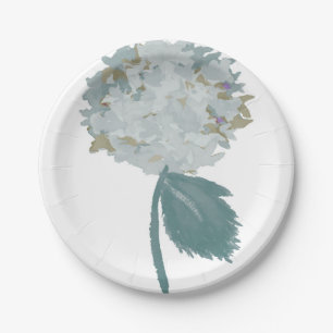 Staubblaues Chrysantheme Pappteller