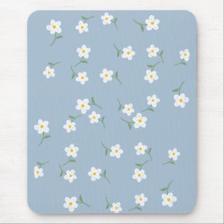 Staubblaues Gänseblümchen-Blumen-Mauspad Mousepad