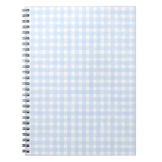 Staubblaues klassisches Gingham Notizblock