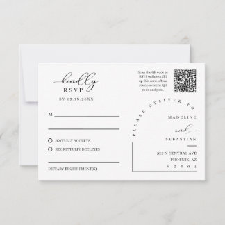 Staubgrüne erdige RSVP-Hochzeitseinladungskarte RSVP Karte